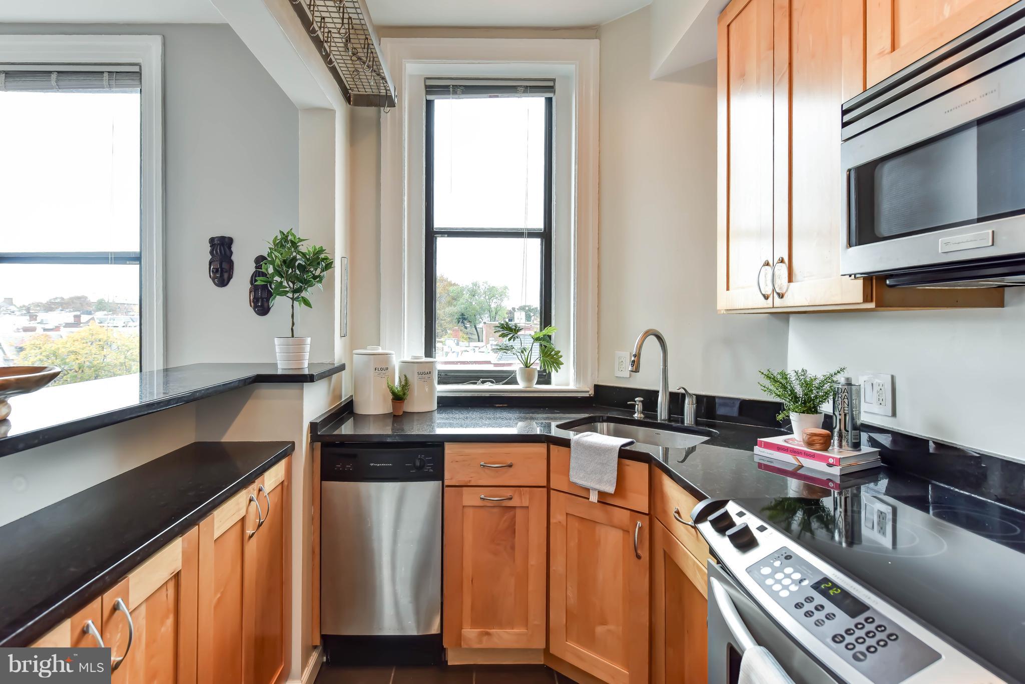 520 E Street Northeast, Unit 401 Washington, DC 20002 - Photo 8 of 23 a kitchen with stainless steel appliances a sink a counter space and a window
