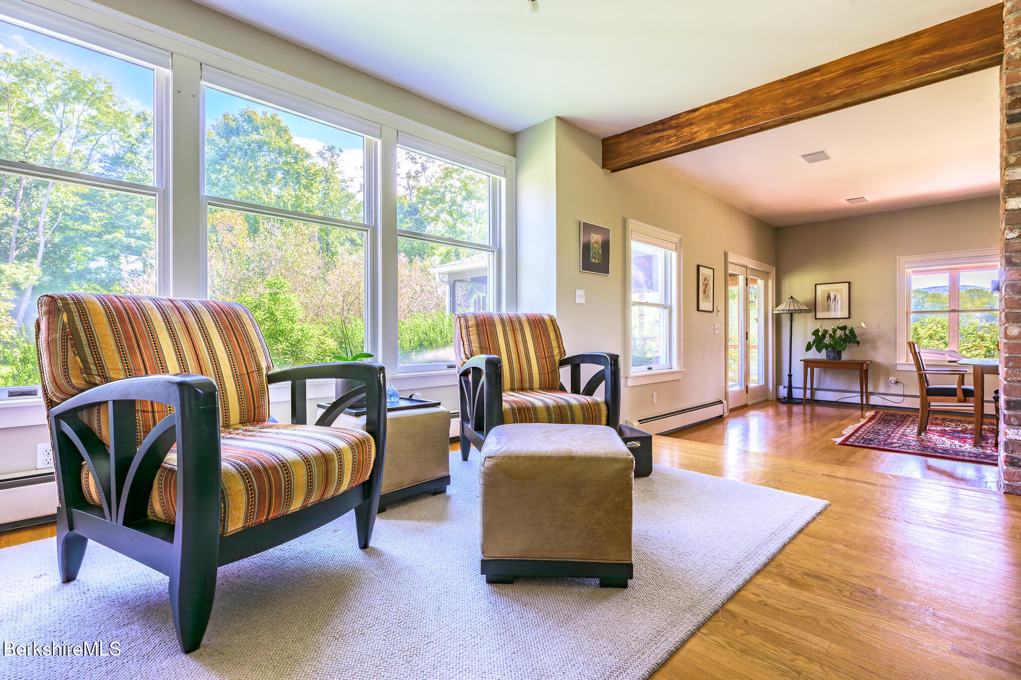 51 Albany Road West Stockbridge, MA 01266 - Photo 14 of 58 a living room with furniture and a large window