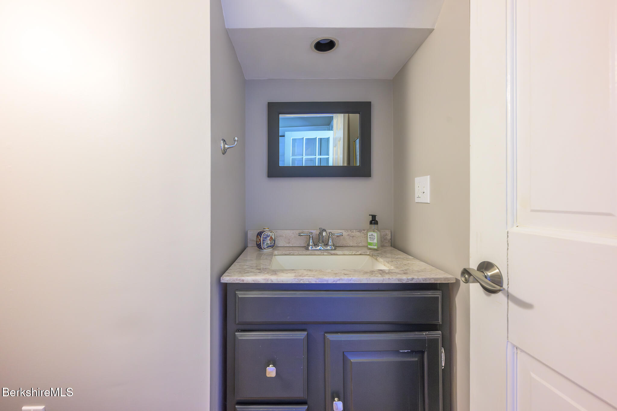 51 Albany Road West Stockbridge, MA 01266 - Photo 24 of 58 a bathroom with a sink and a mirror
