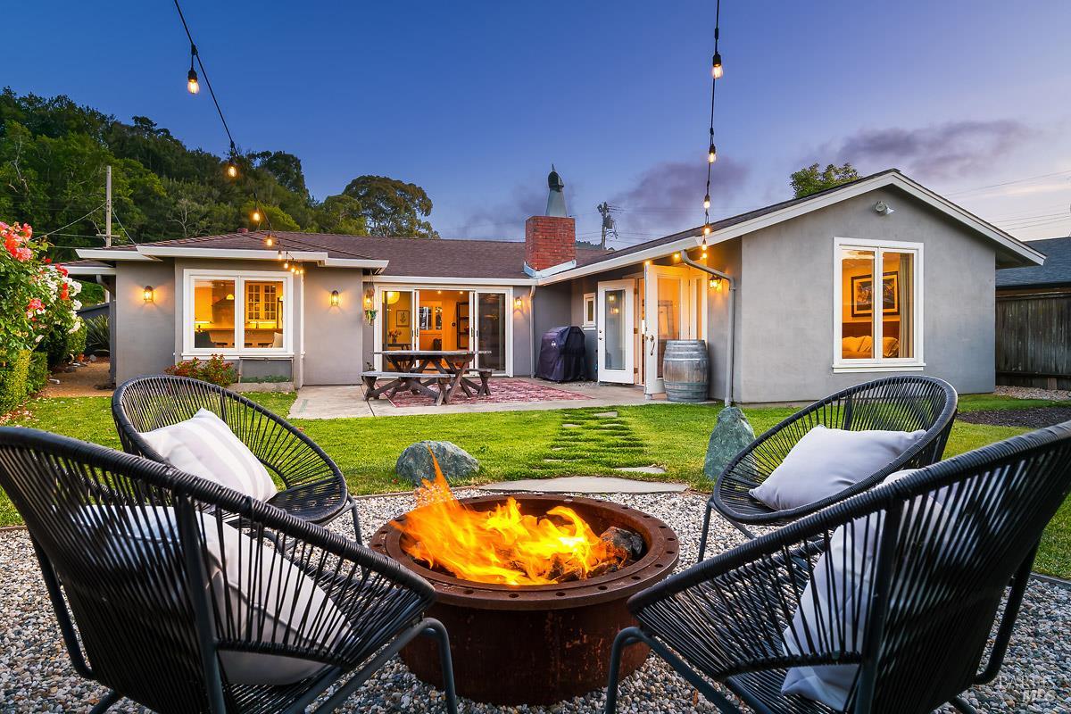 229 Cardinal Road Mill Valley, CA 94941 - Photo 1 of 1 a view of a house with pool and chairs