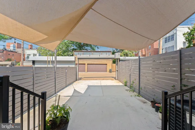 a backyard of a house