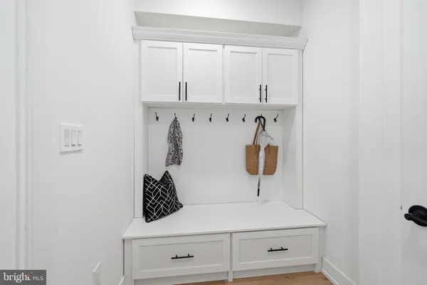 a close view of laundry room
