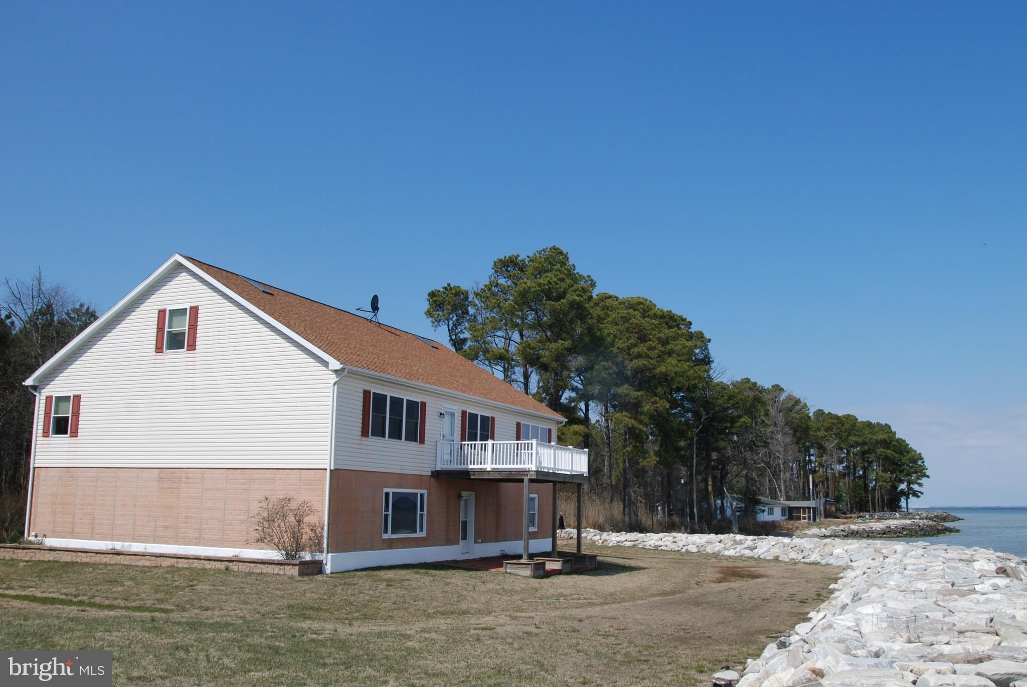 50705 Holly Point Road Dameron, MD 20628 - Photo 15 of 25 exterior view from waterside of home