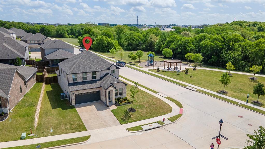 1504 Cobblestone Road Melissa, TX 75454 - Photo 2 of 39 Aerial view highlighting proximity to green space and park.
