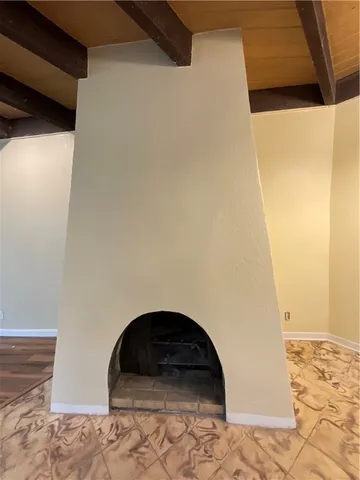 a view of wooden door