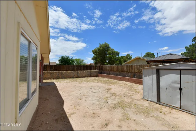 a view of wooden fence