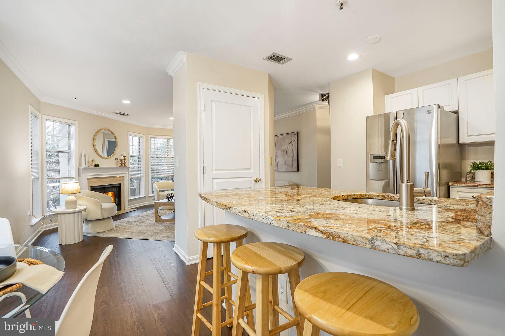 5575 Seminary Road, Unit 213 Falls Church, VA 22041 - Photo 18 of 77 Kitchen Breakfast Bar is Great for Casual Dining!