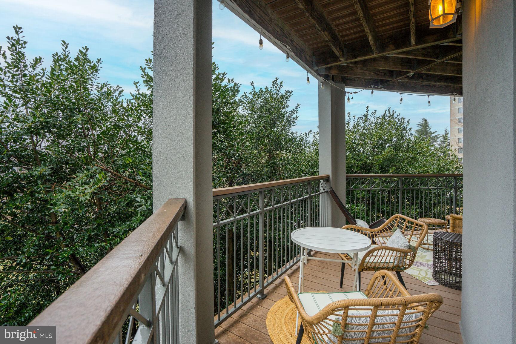 5575 Seminary Road, Unit 213 Falls Church, VA 22041 - Photo 50 of 77 Balcony - Notice the Beautiful Trex Flooring?!?!