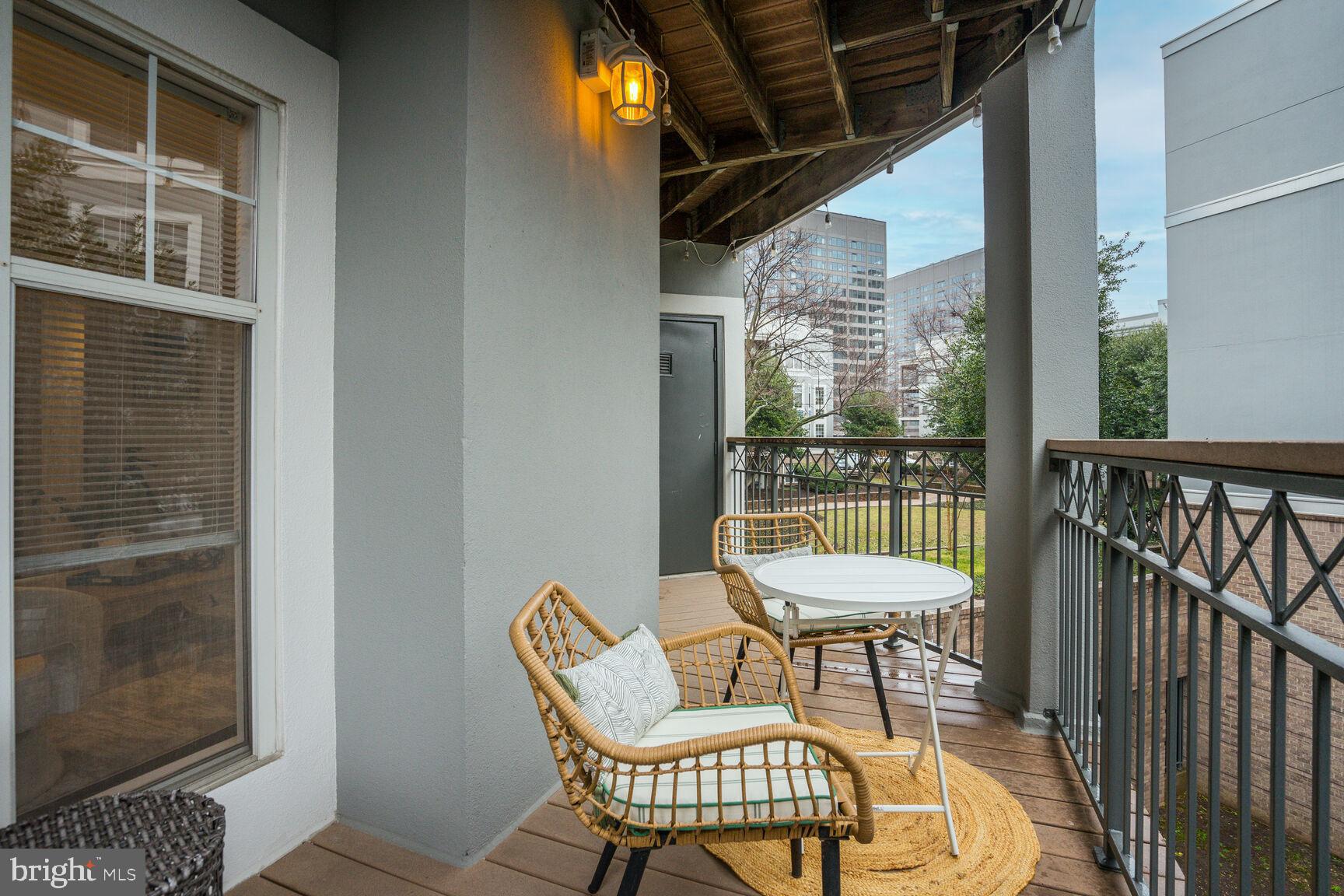 5575 Seminary Road, Unit 213 Falls Church, VA 22041 - Photo 51 of 77 Balcony - Come Relax Outside w/ a Coffee or Wine!