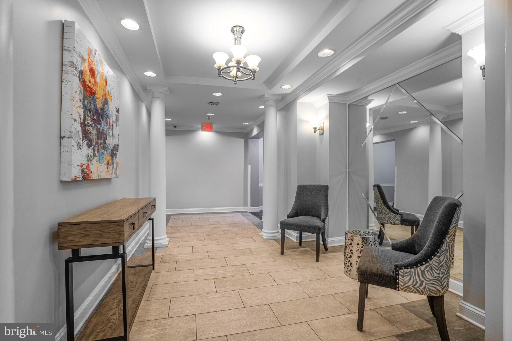 5575 Seminary Road, Unit 213 Falls Church, VA 22041 - Photo 54 of 77 Savoy Park Lobby - Brightly Lit & Extremely Clean!