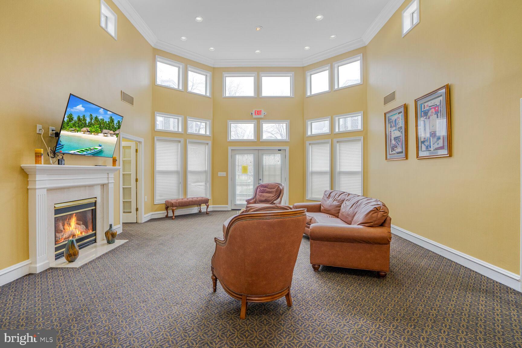 5575 Seminary Road, Unit 213 Falls Church, VA 22041 - Photo 56 of 77 Community Room - Look at Those Statement Windows!