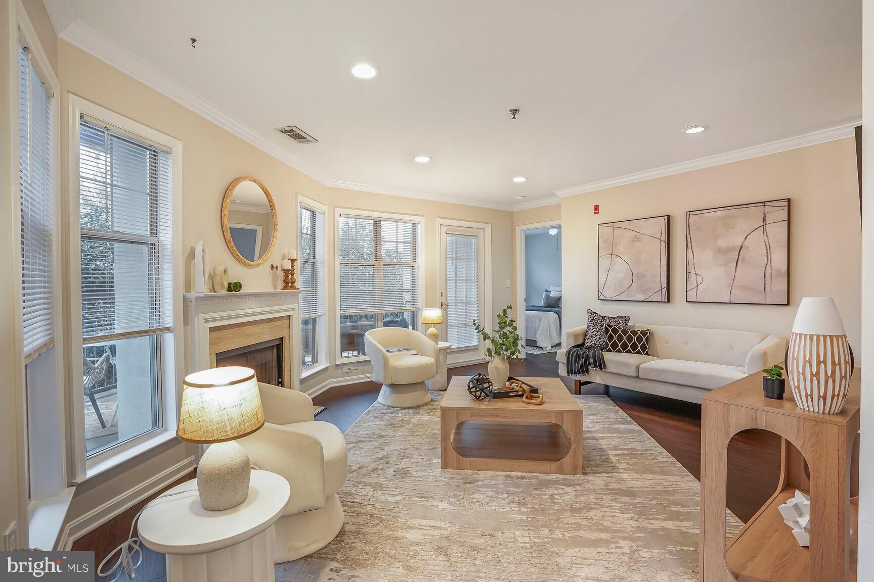 5575 Seminary Road, Unit 213 Falls Church, VA 22041 - Photo 9 of 77 Living Room is Light, Bright, Open, & Airy!