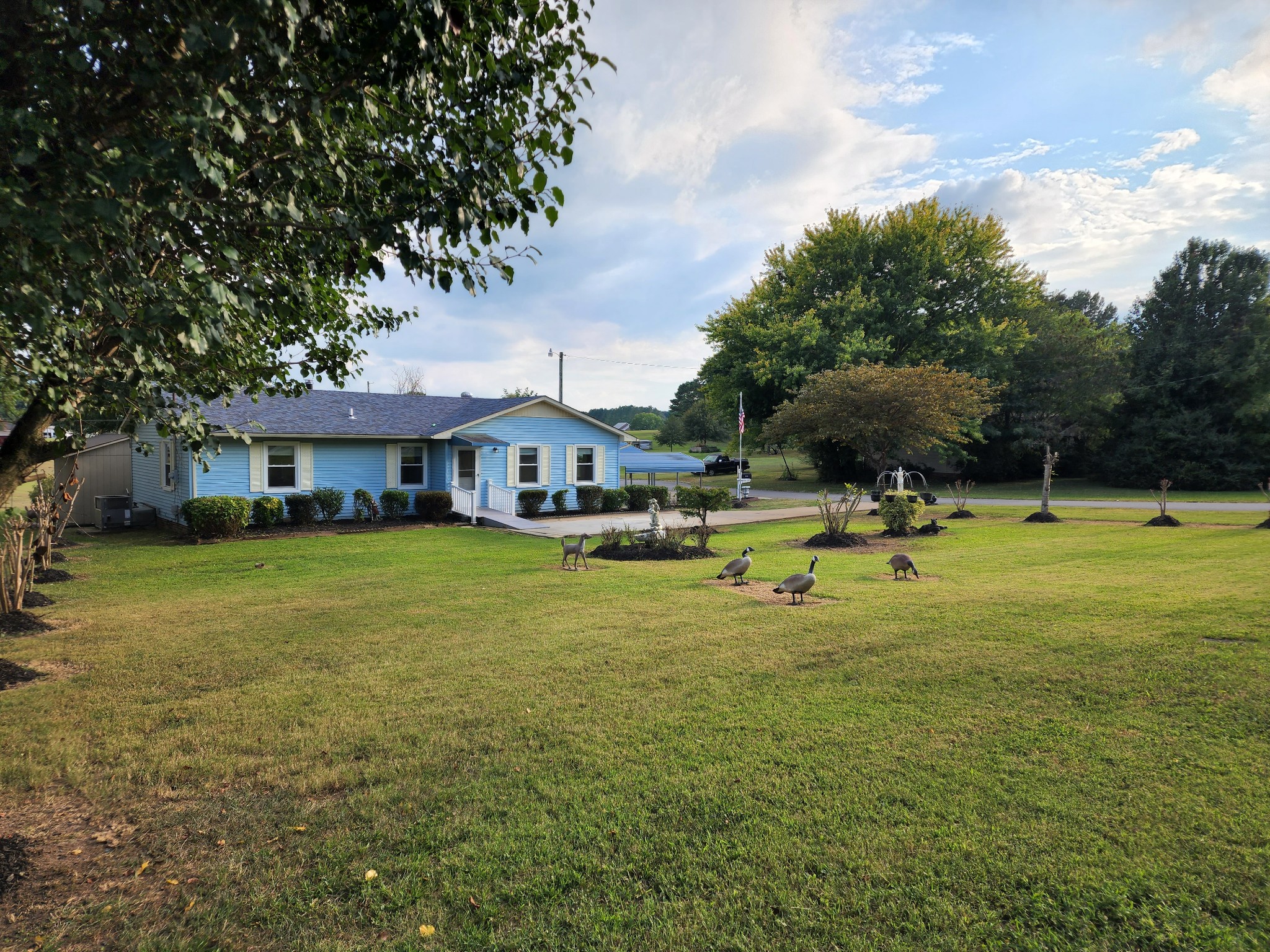 514 West Point Road Lawrenceburg, TN 38464 - Photo 3 of 25 a view of a swimming pool with lawn chairs and plants
