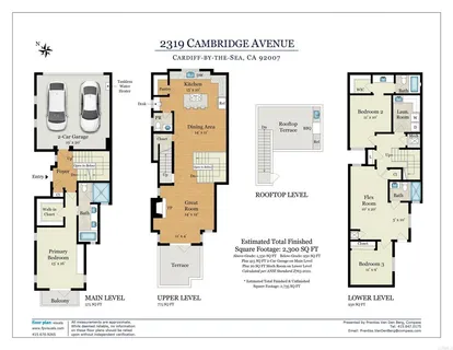 $2,888,800 | 2319 Cambridge Avenue, Cardiff-by-the-Sea, CA 92007