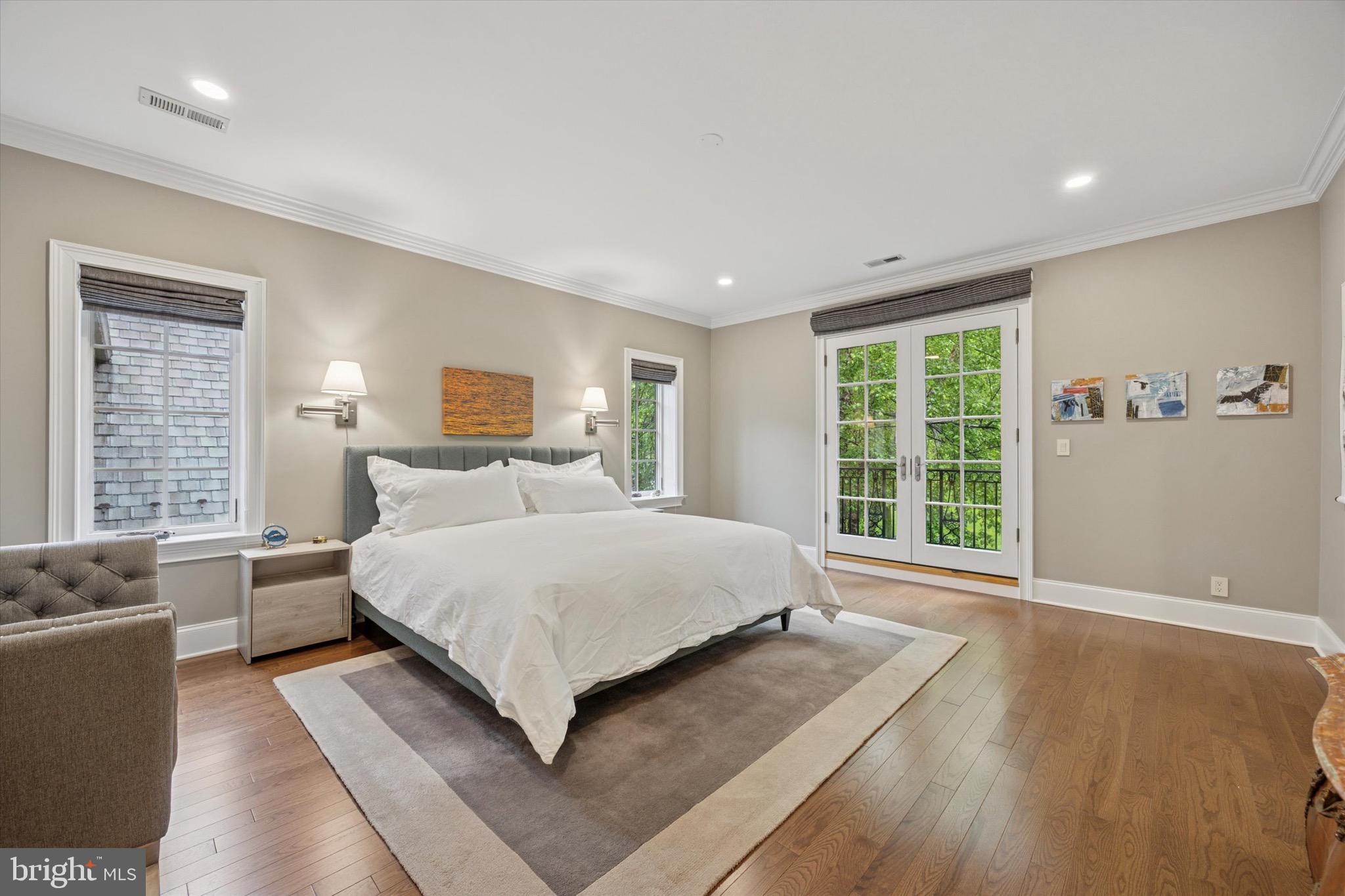 631 Harts Ridge Road Conshohocken, PA 19428 - Photo 27 of 62 a large bedroom with a large bed and wooden floor