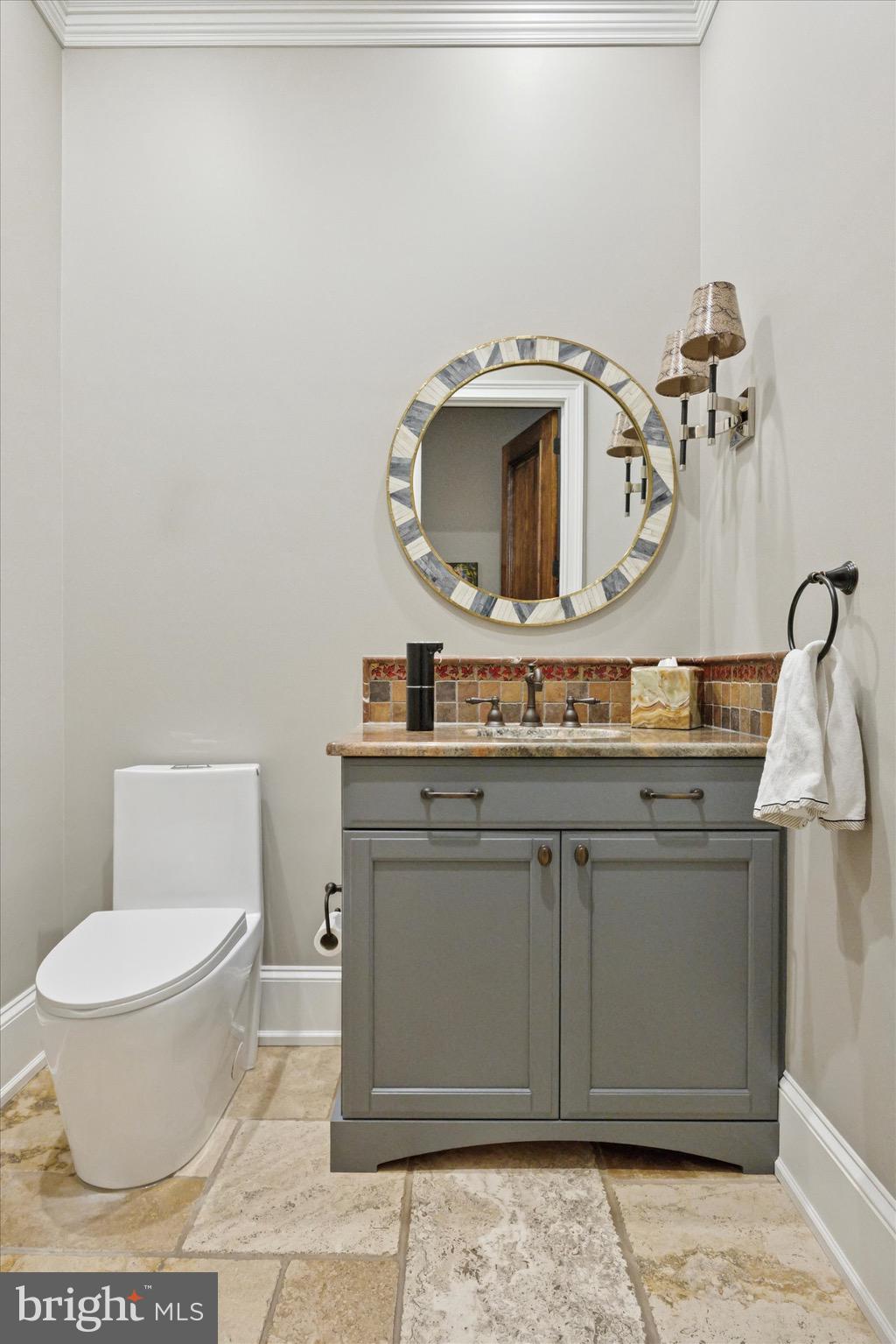 631 Harts Ridge Road Conshohocken, PA 19428 - Photo 48 of 62 a bathroom with a toilet sink and mirror