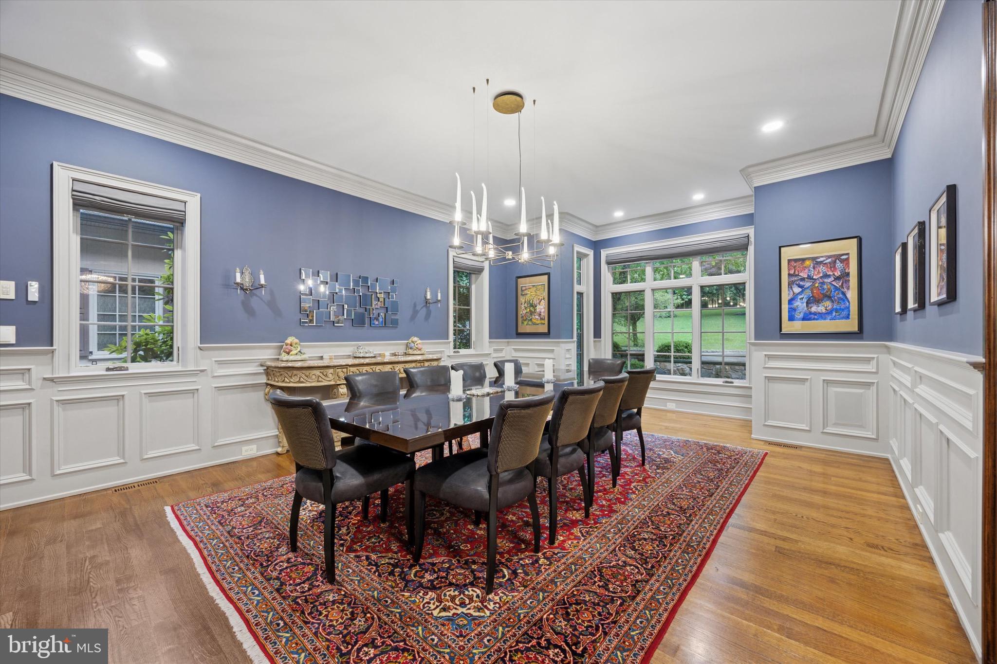 631 Harts Ridge Road Conshohocken, PA 19428 - Photo 5 of 62 a view of a dining room with furniture window and wooden floor