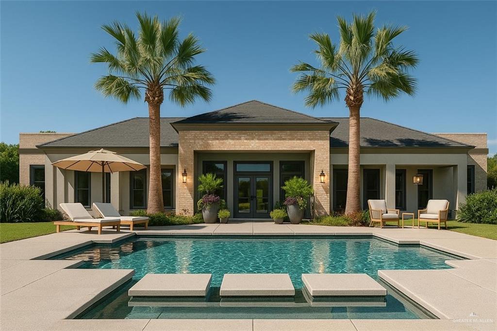 4900 Tyler Avenue, Unit 3 McAllen, TX 78503 - Photo 22 of 27 a view of a house with swimming pool and chairs
