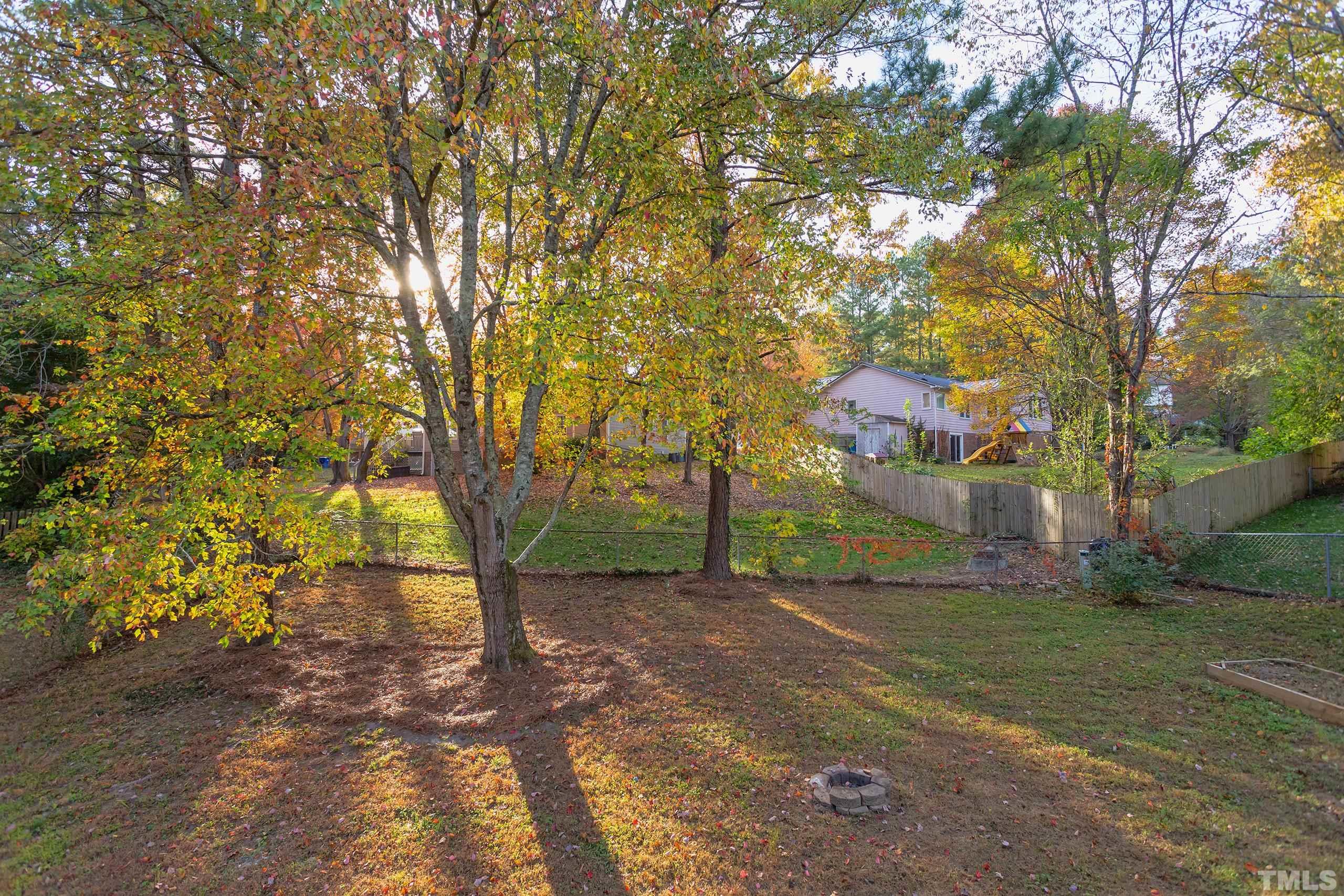6929 Three Bridges Circle Raleigh, NC 27613 - Photo 17 of 28 a view of a yard with plants and trees