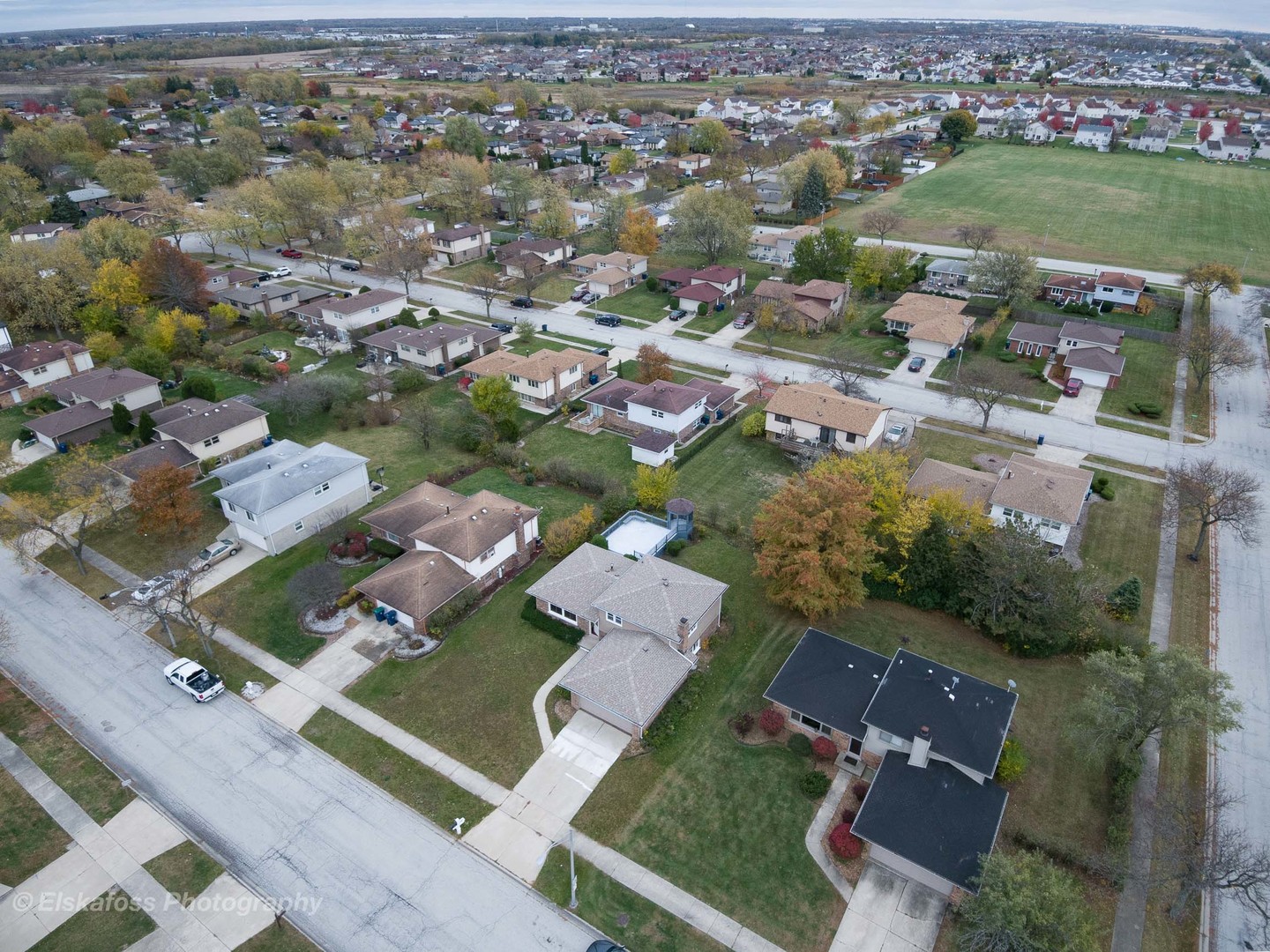6329 Beaver Dam Road Matteson, IL 60443 - Photo 21 of 21 an aerial view of residential houses with outdoor space