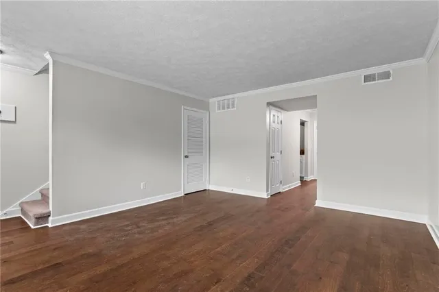 a view of an empty room