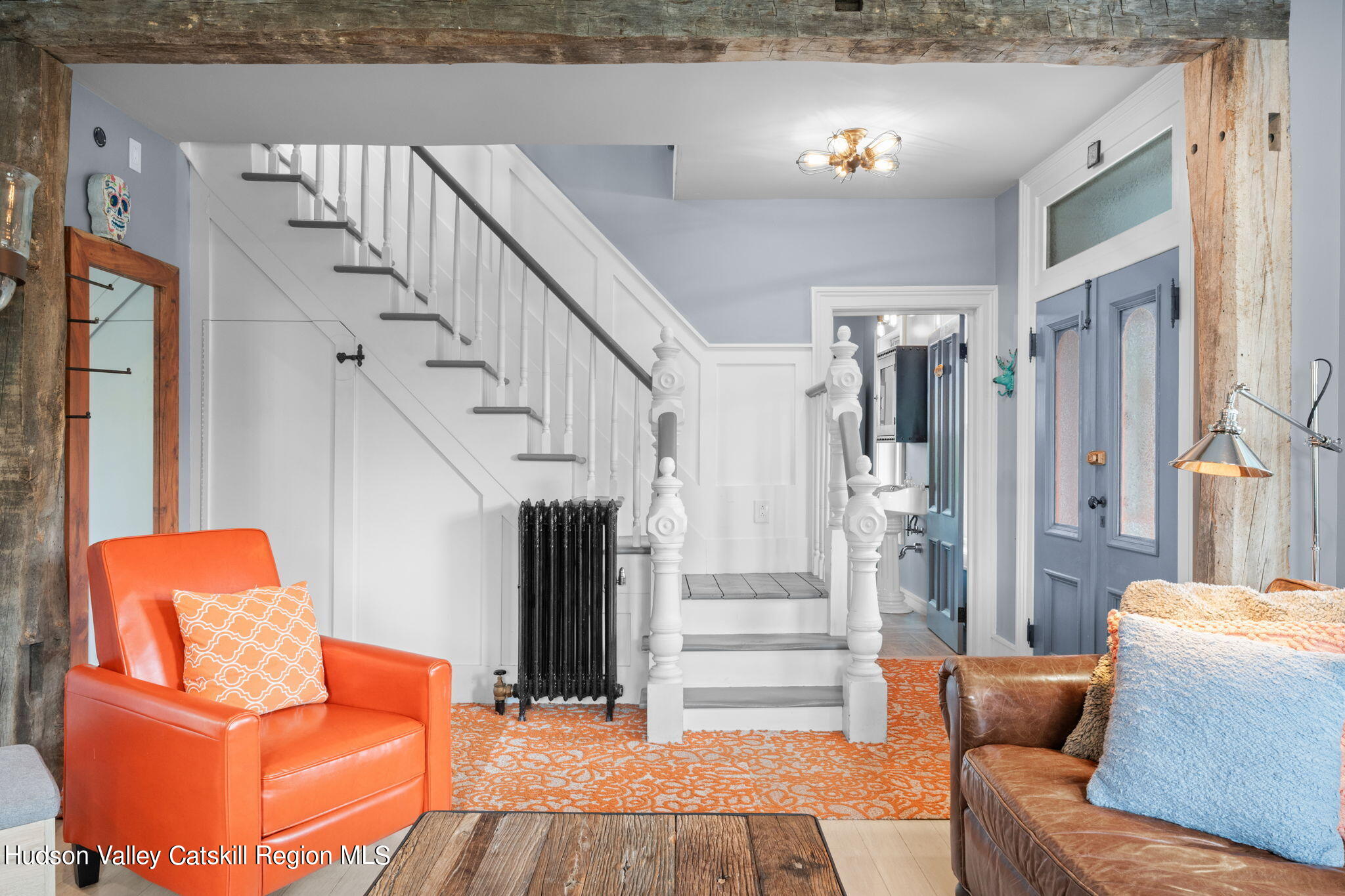 1765 Highway 213 Rifton, NY 12471 - Photo 5 of 33 a living room with furniture and a fireplace