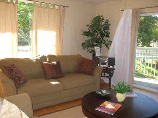 3780 Edward Road, Unit 5201 Princeville, HI 96722 - Photo 7 of 23 a living room with furniture and a potted plant