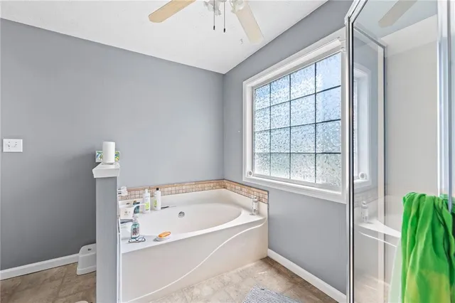 a view of a storage & utility room with a window