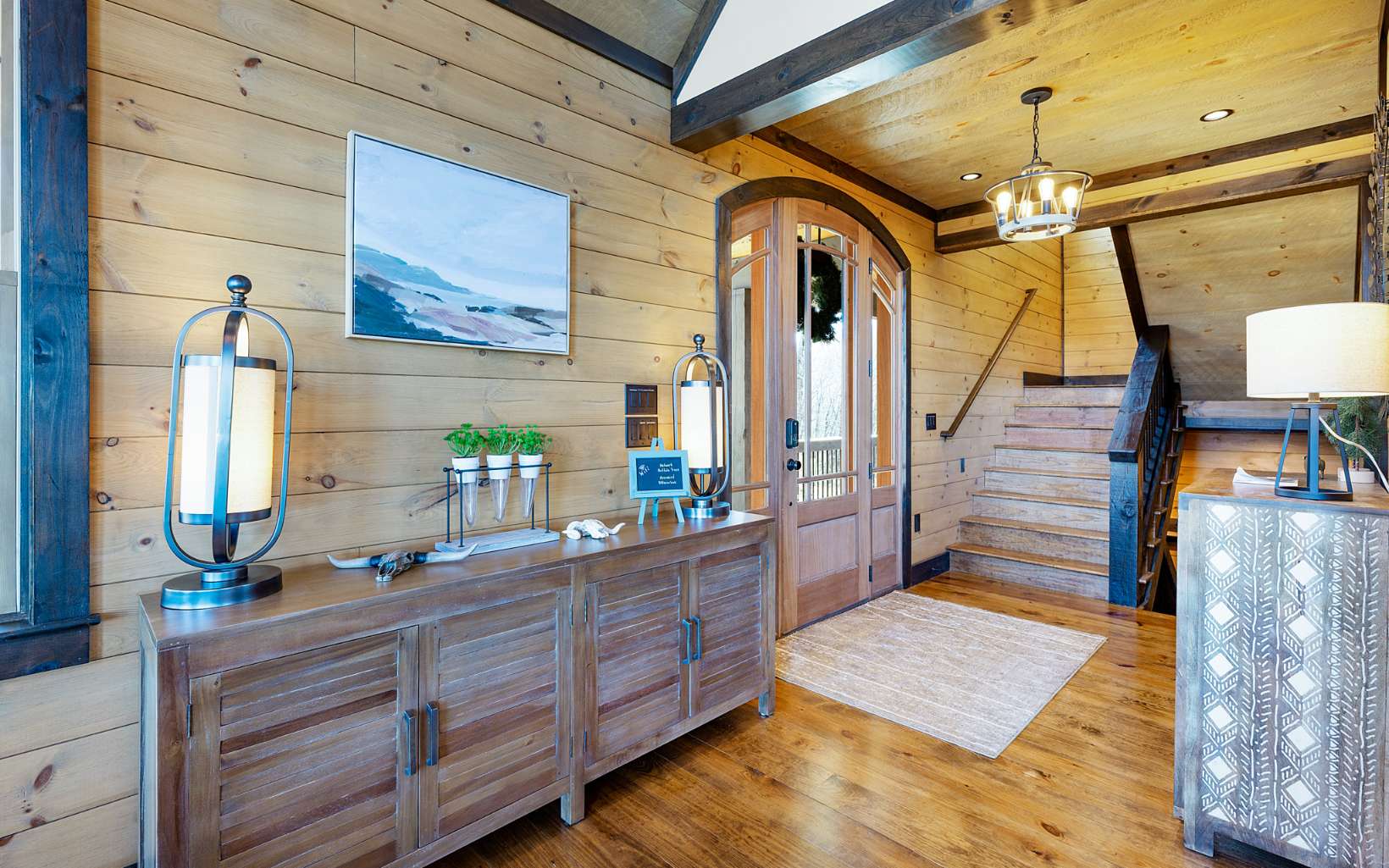 810 Overlook Drive Blue Ridge, GA 30513 - Photo 11 of 56 a bathroom with a double vanity sink and a mirror