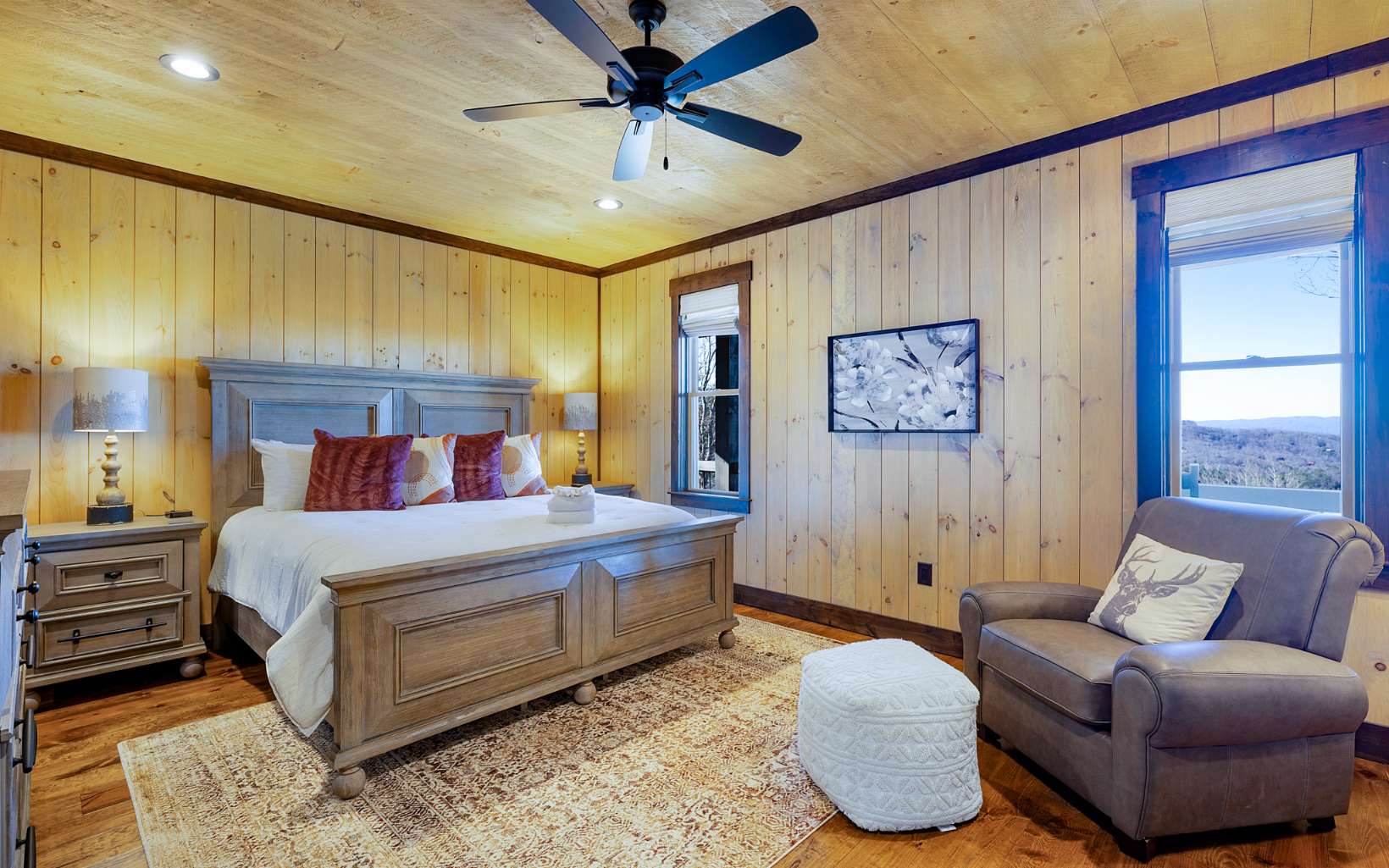 810 Overlook Drive Blue Ridge, GA 30513 - Photo 26 of 56 a bedroom with a bed couch and window