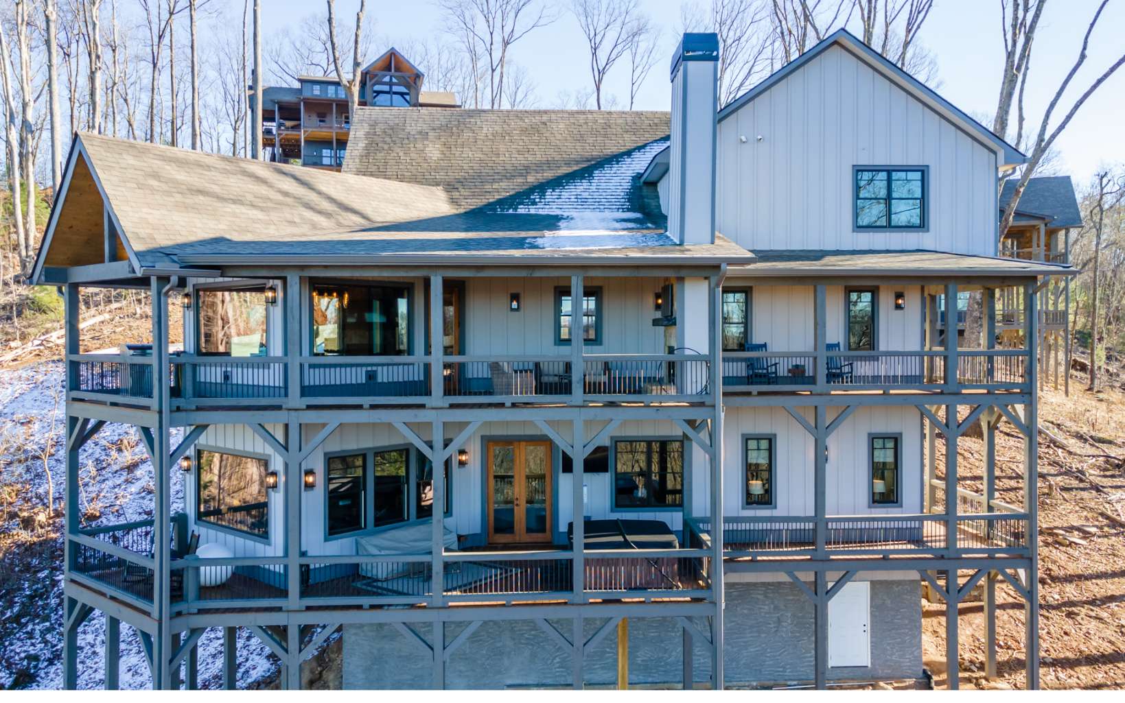 810 Overlook Drive Blue Ridge, GA 30513 - Photo 3 of 56 a front view of a house with balcony