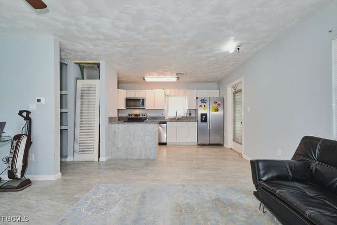 1637 Piney Road North Fort Myers, FL 33903 - Photo 3 of 41 a living room with furniture and a flat screen tv