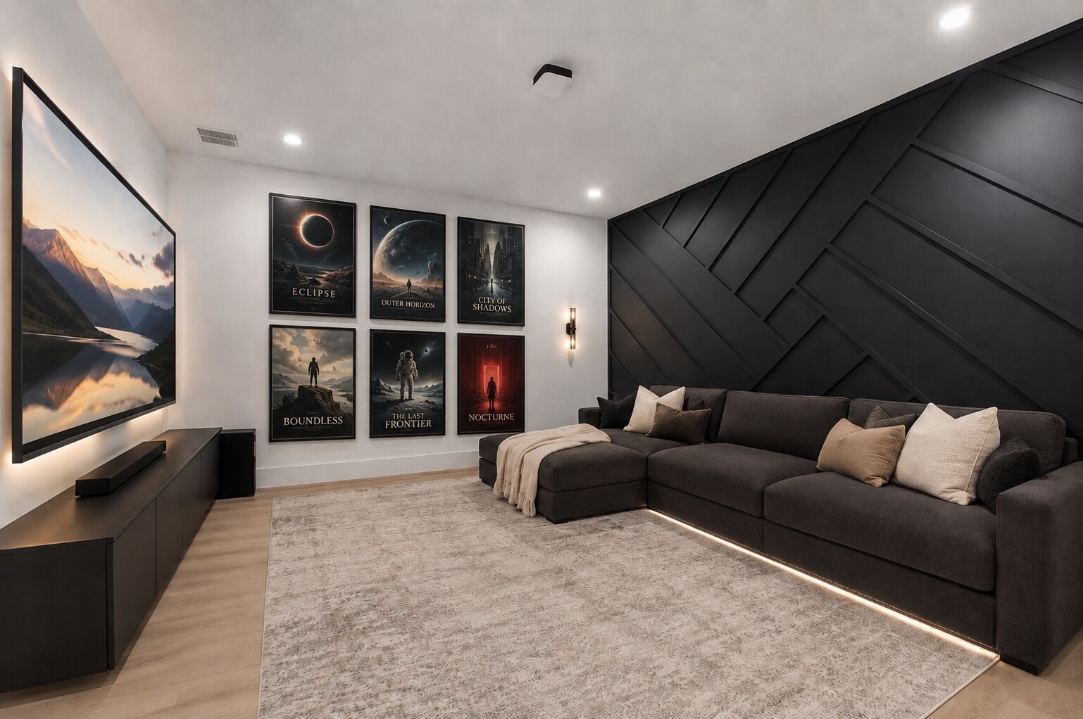 4903 Lagos Lagoon Way Spring, TX 77389 - Photo 35 of 45 Conceptual theater-room rendering illustrating the potential use of this flexible space; furnishings and improvements are not currently installed.