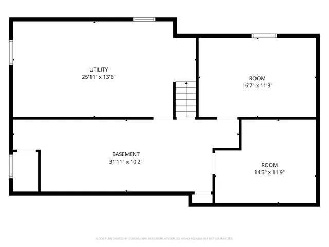 a view of an empty room