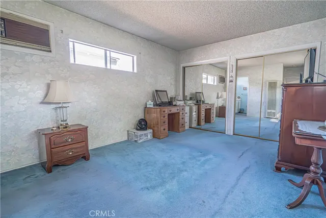 a room with furniture and a table