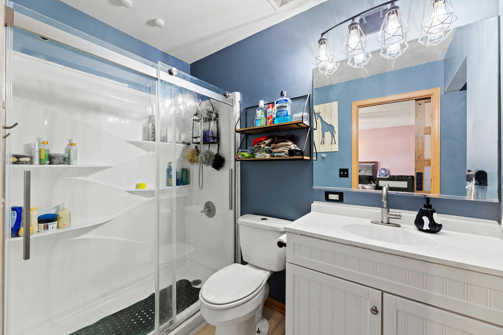 505 Frieh Drive Romeoville, IL 60446 - Photo 13 of 23 a bathroom with a sink a toilet and a mirror