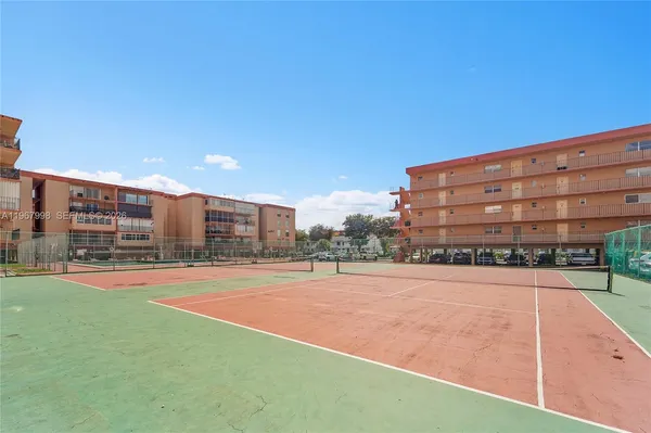 a view of a tall building