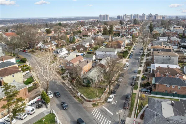 an aerial view of city