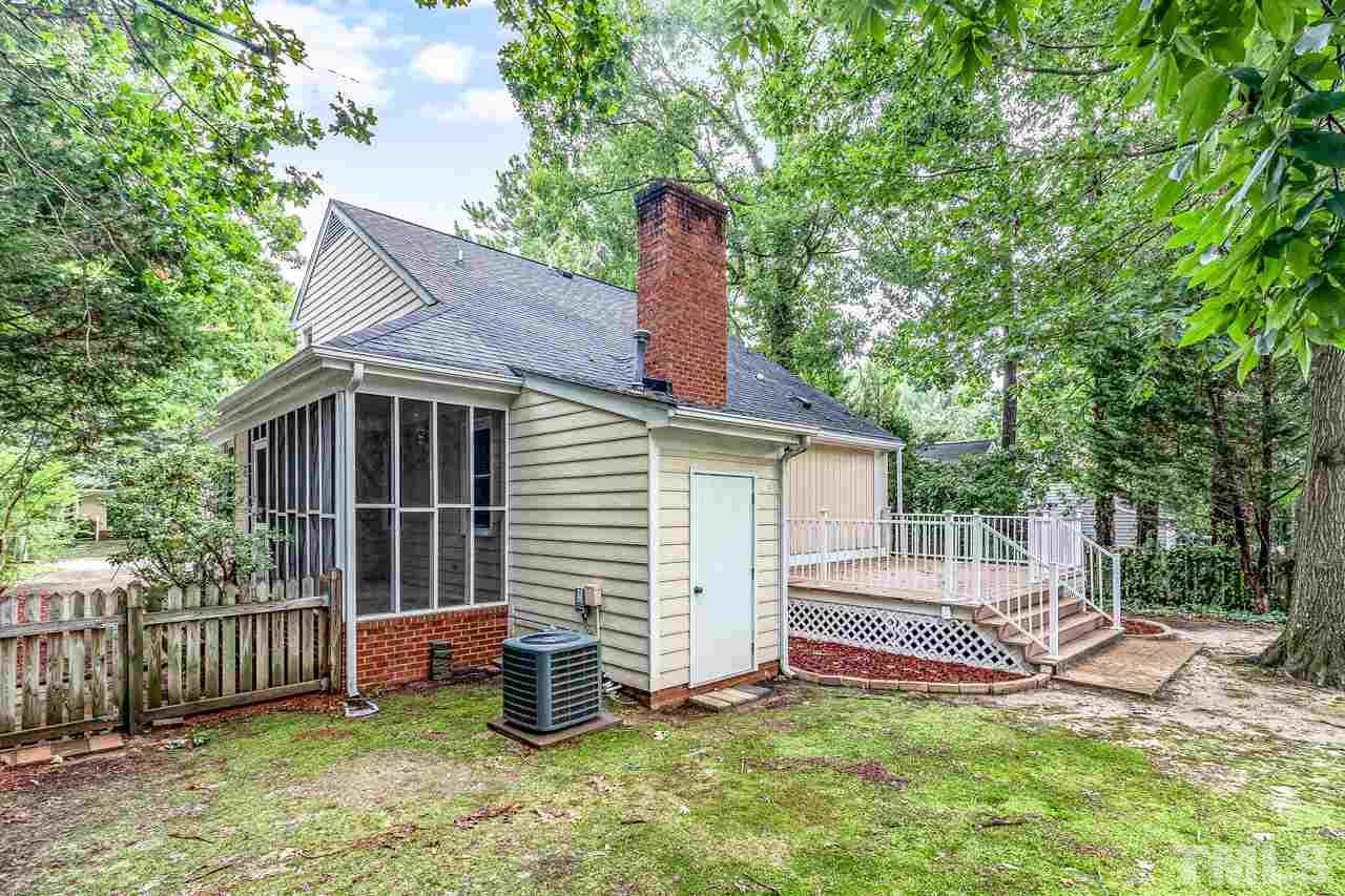 4704 Dillingham Court Raleigh, NC 27604 - Photo 10 of 10 Screened in porch with side entrance and new deck in the fenced backyard create endless opportunities for outdoor entertaining.