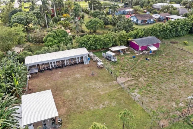 a view of a book and yard