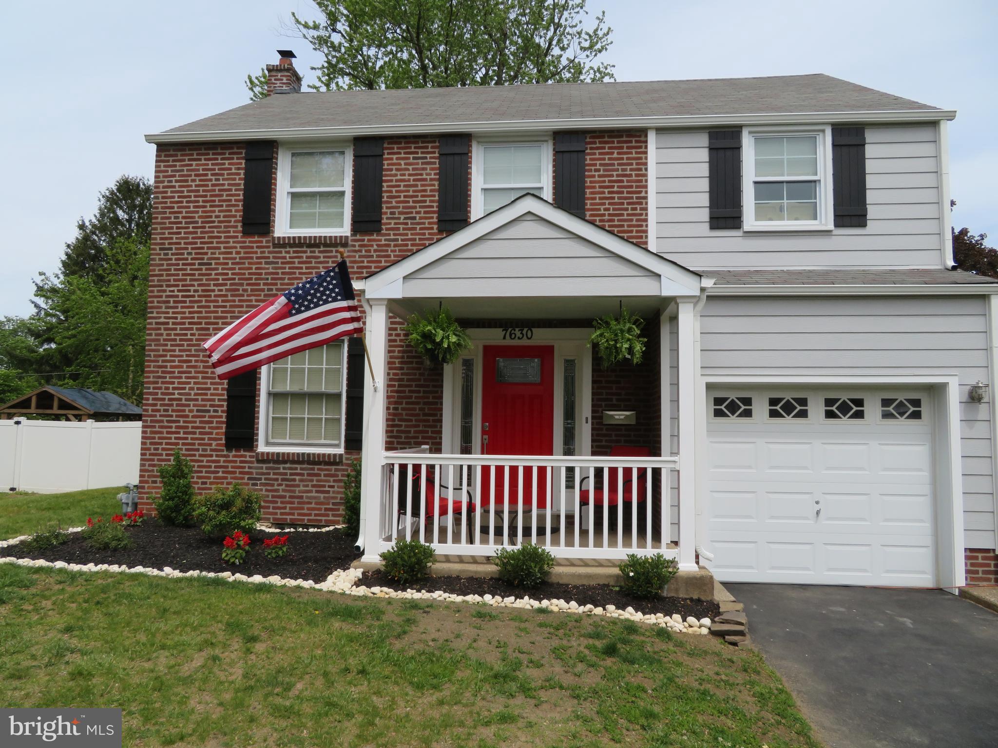 7630 Levis Road Cheltenham, PA 19012 - Photo 1 of 34 Front view, new door, siding and porch.