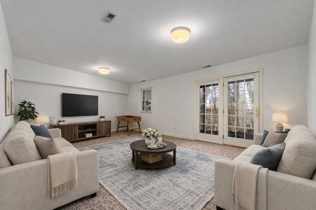 3 Parker Ridge Way, Unit 3 Newburyport, MA 01950 - Photo 24 of 40 a living room with furniture and a flat screen tv