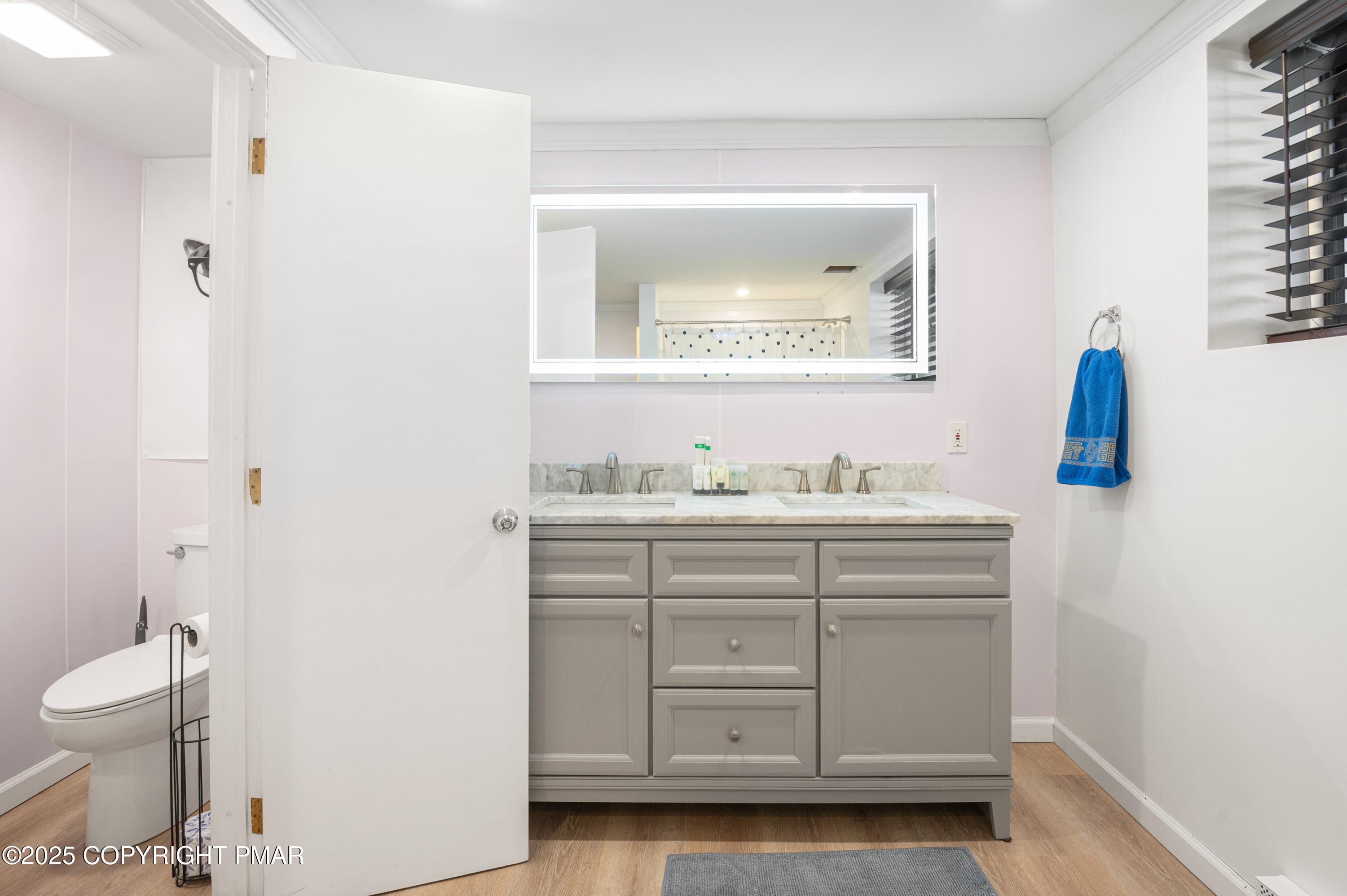 624 Westlake Drive East Stroudsburg, PA 18302 - Photo 37 of 115 a bathroom with a sink a toilet and a mirror