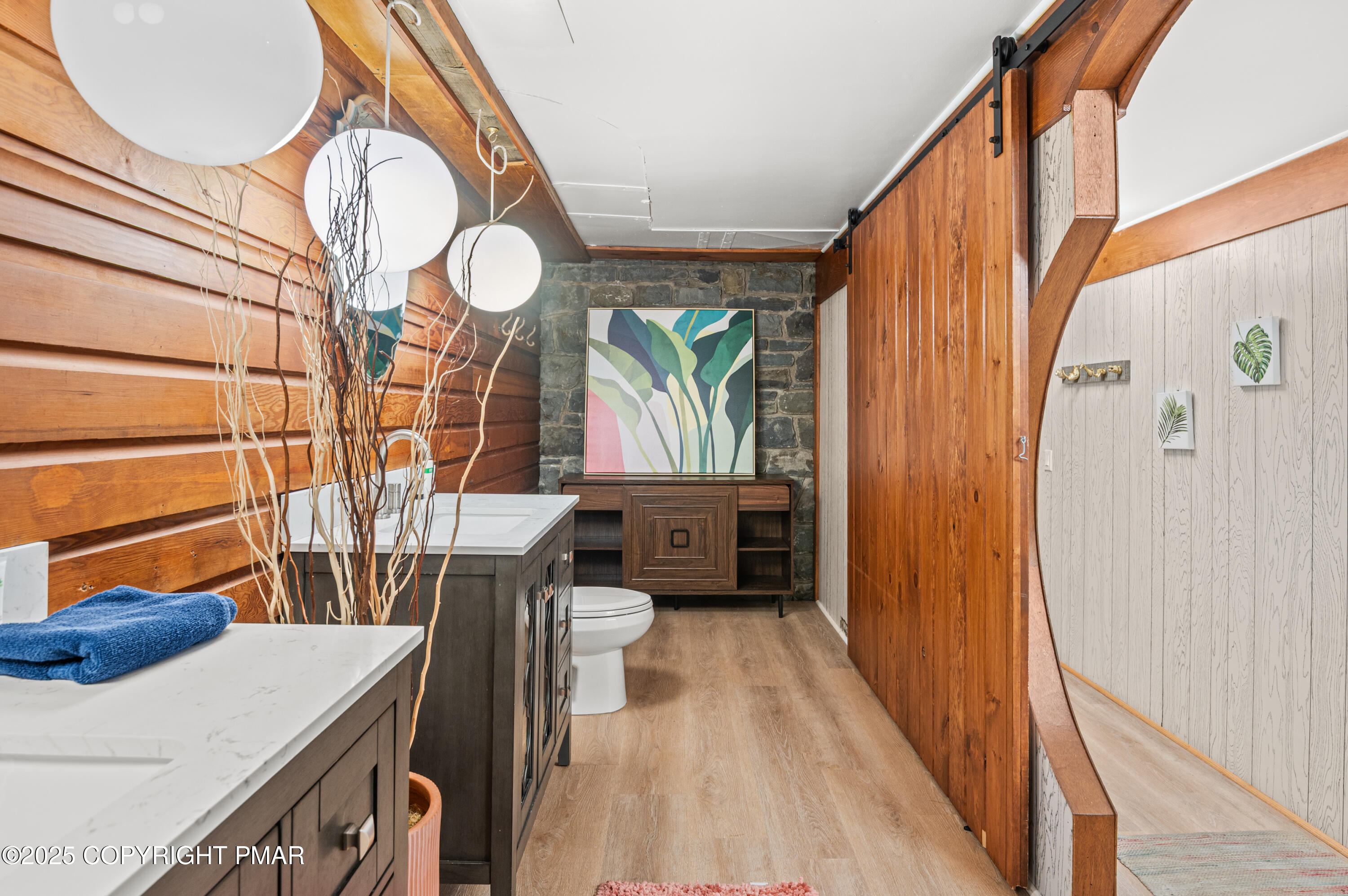 624 Westlake Drive East Stroudsburg, PA 18302 - Photo 49 of 115 a bathroom with a sink a toilet a mirror and shower