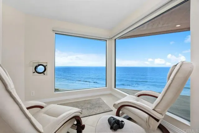 a view of sitting area in front of window