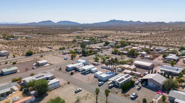 a view of city and mountain