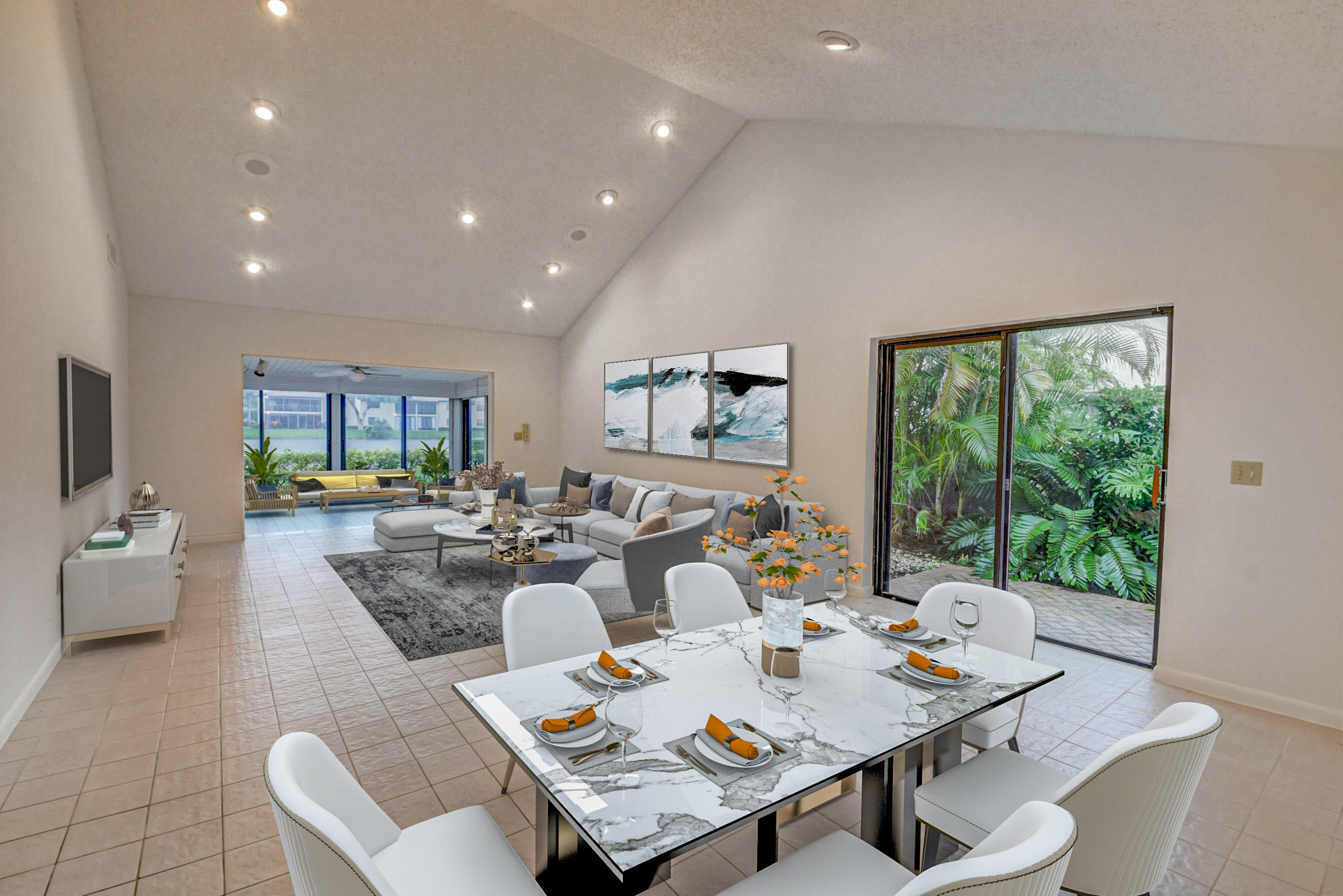 21897 Arriba Real, Unit 16B Boca Raton, FL 33433 - Photo 3 of 44 Living/Dining Area