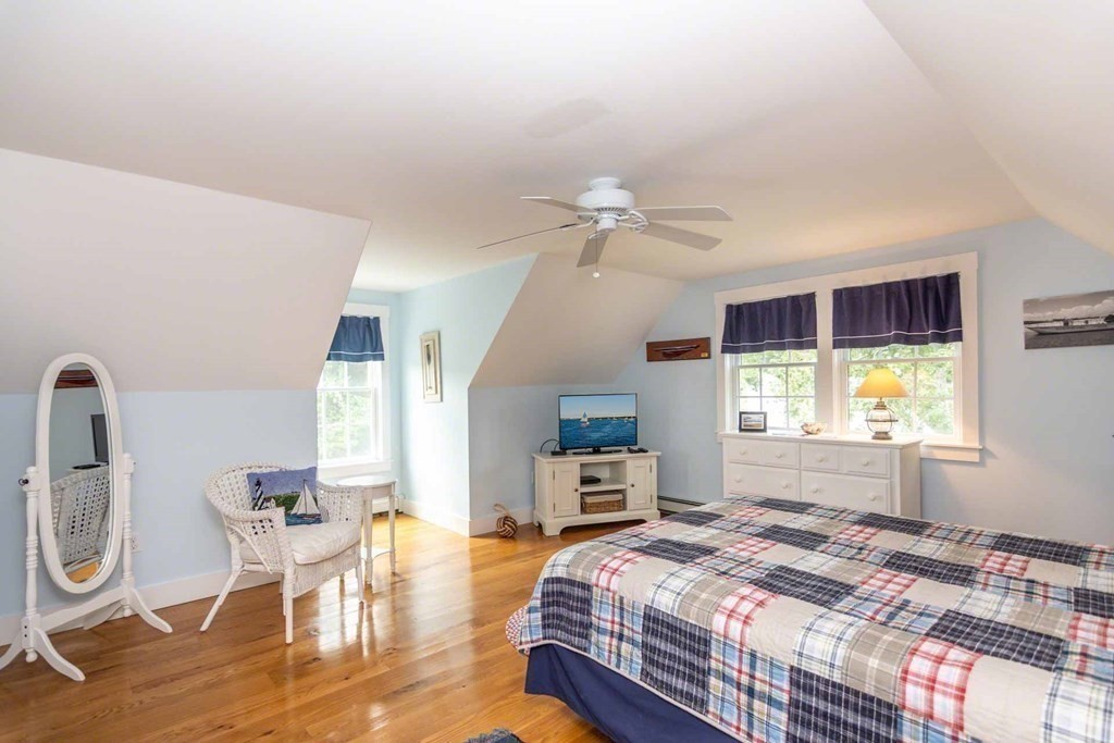 196 Springhill Road Tisbury, MA 02568 - Photo 26 of 32 a bedroom with a bed a table and chair