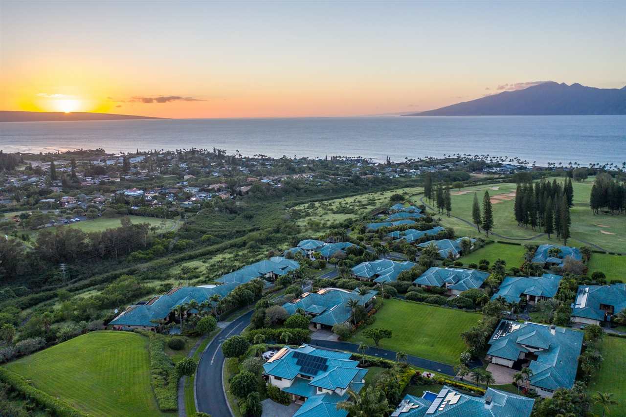 230 Crestview Road, Unit 15 Lahaina, HI 96761 - Photo 17 of 18 an aerial view of a houses with a yard and lake view
