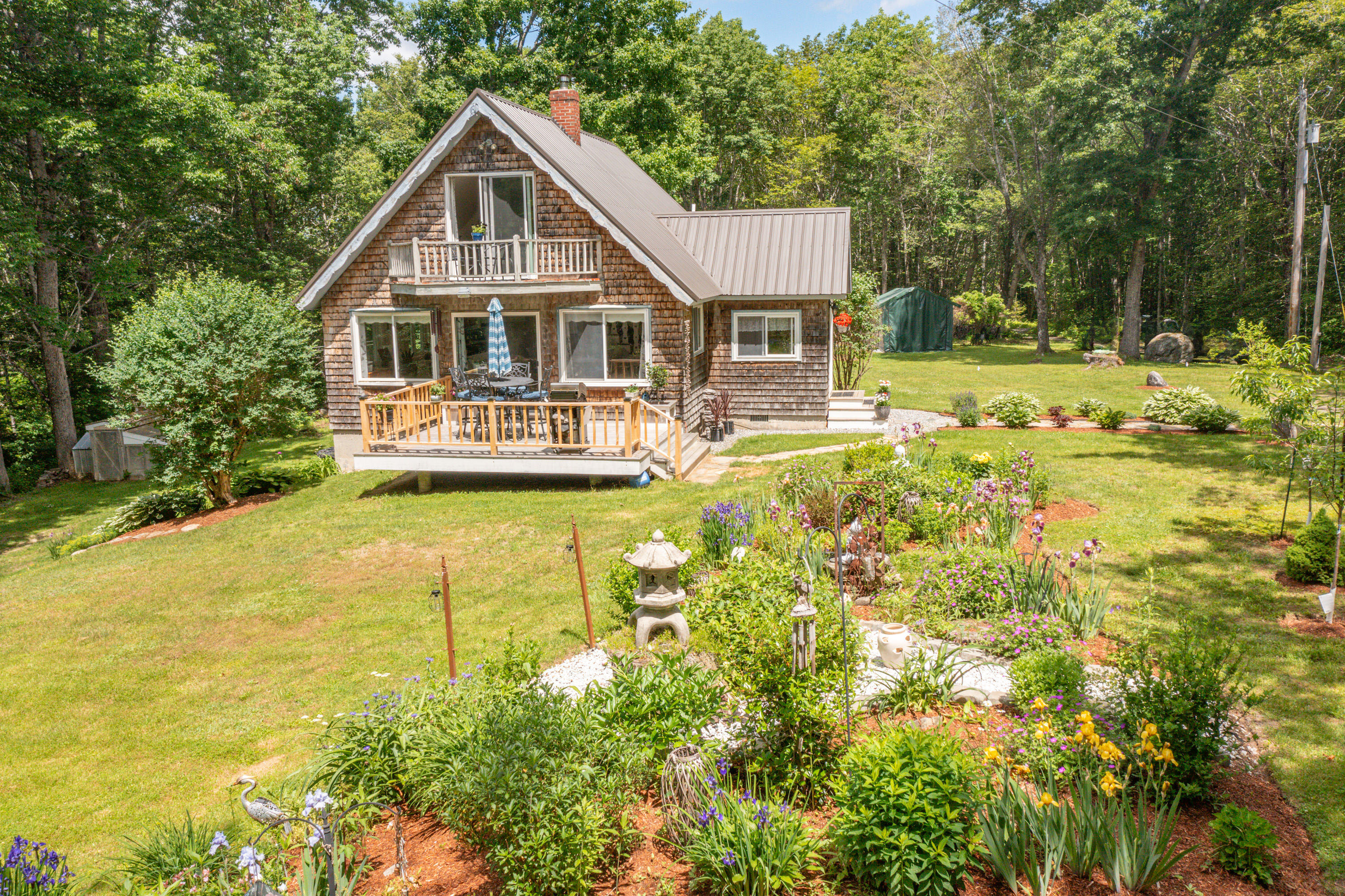 105 Perry Greene Hill Road Waldoboro, ME 04572 - Photo 42 of 61 View from the flower gardens
